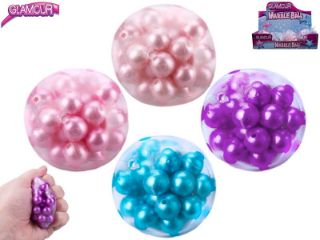 Obrázek z Antistresový míček s křupajícími kuličkami 5cm, 4dr (12) 